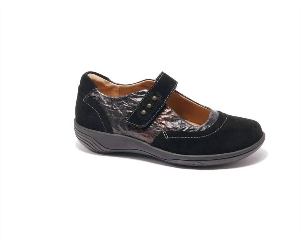 NEW HALSA FOOTWEAR women's aloe mary jane shoes in black